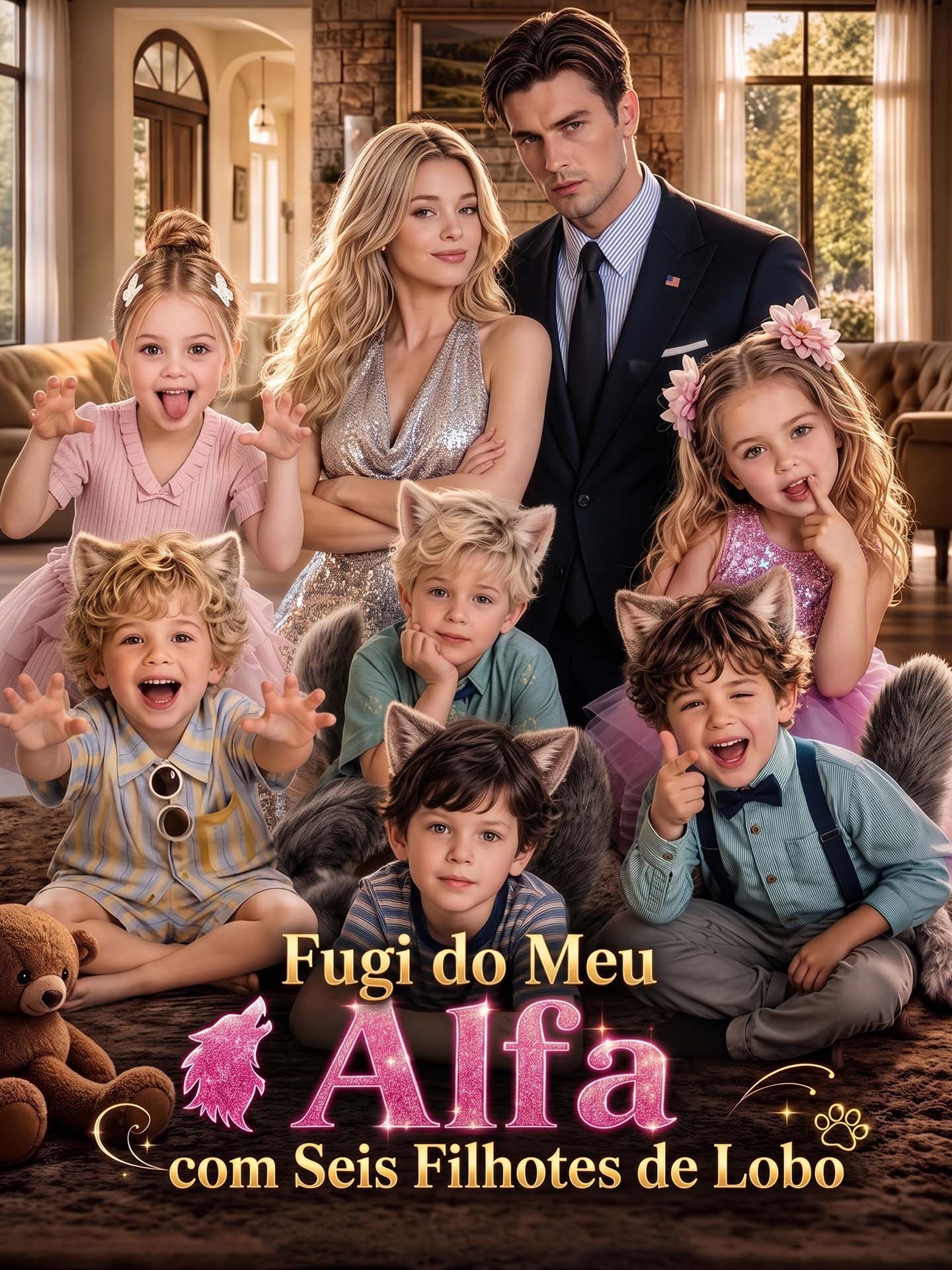 ✨ |  FUGI DO MEU ALFA COM SEIS FILHOTES DE LOBO