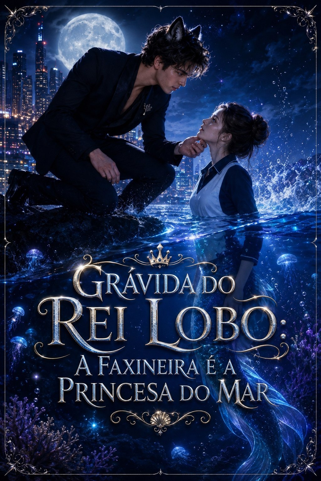 ✨ | GRÁVIDA DO REI LOBO: A FAXINEIRA É A PRINCESA DO MAR
